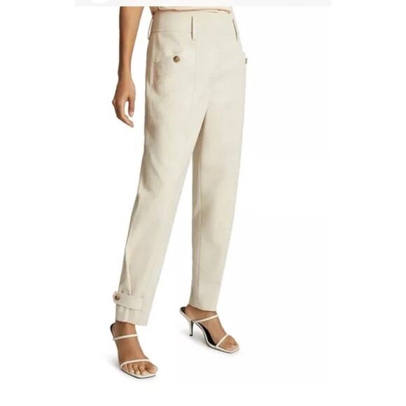 Reiss Pants - REISS Pants Womens Size 4 Madeline Front Pocket Tapered Trousers Career Office